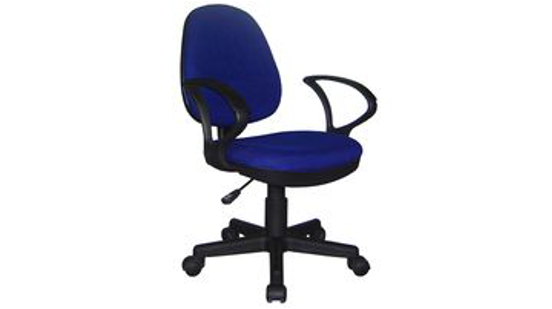 chaise dactylo bleue