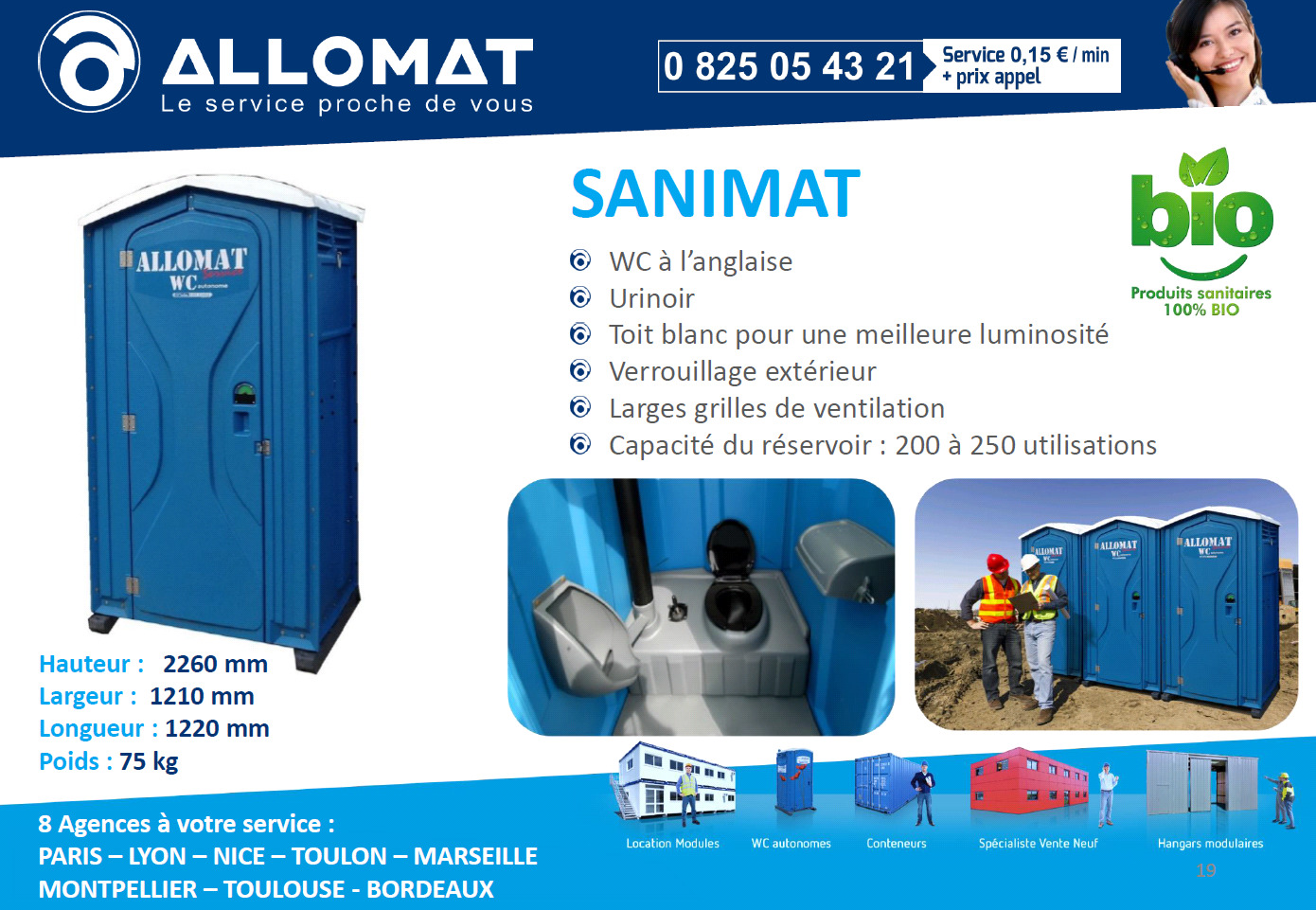 WC autonome SANIMAT