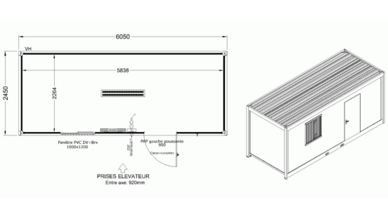 Module à la vente cubo 600 allomat