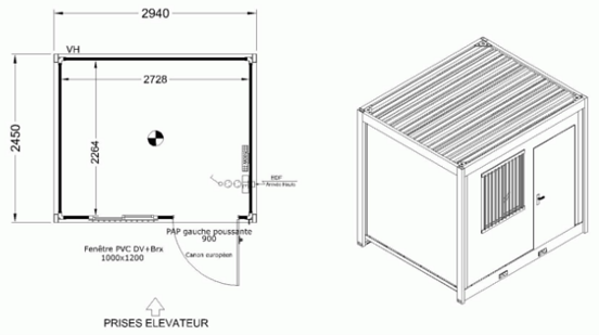 Module à la vente cubo 200 allomat