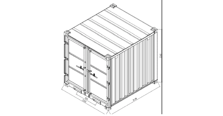 Conteneur de stockage allomat 10M3