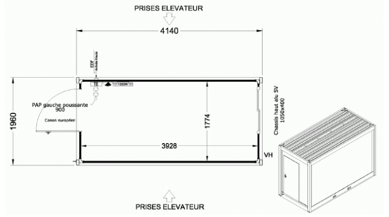 Minimat, petit module qui tient sur une place de parking allomat