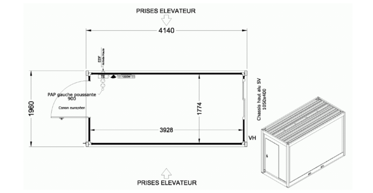 Petit module à la vente allomat