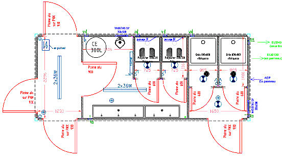 Module sanitaire grand modèle allomat pour chantier