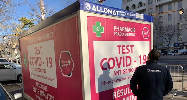 Module domino allomat test covid avec 2 entrées