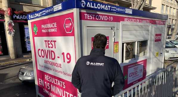 Module domino allomat test covid avec 2 entrées