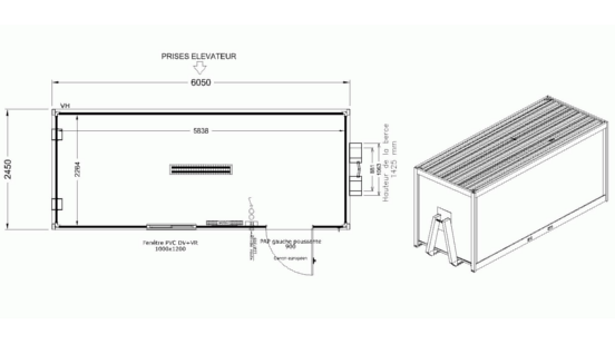 Module à la vente cubo 600 polybenne allomat