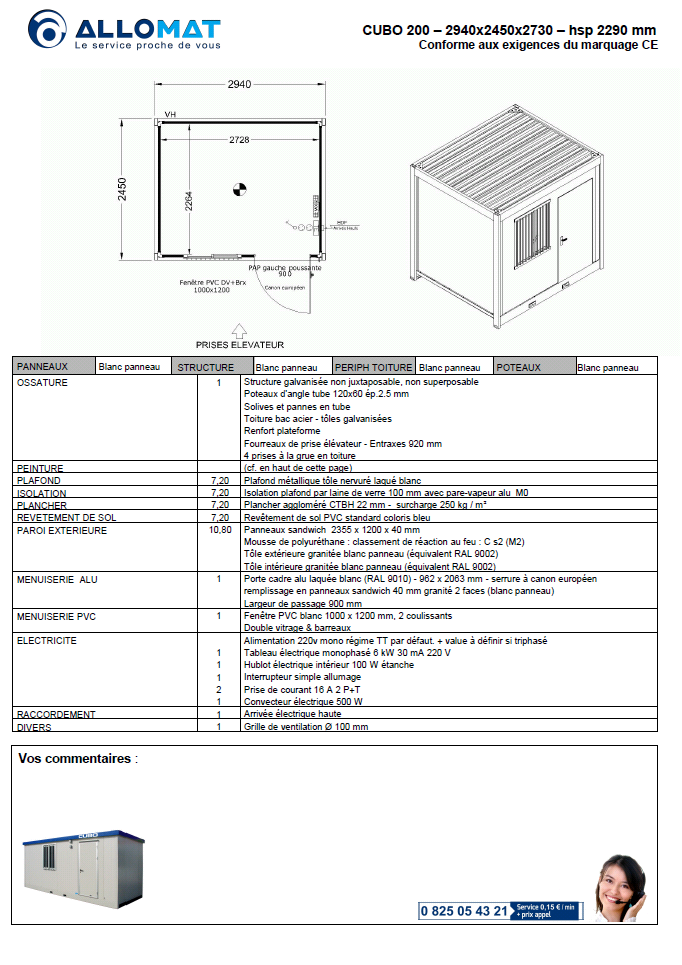 module cubo 200