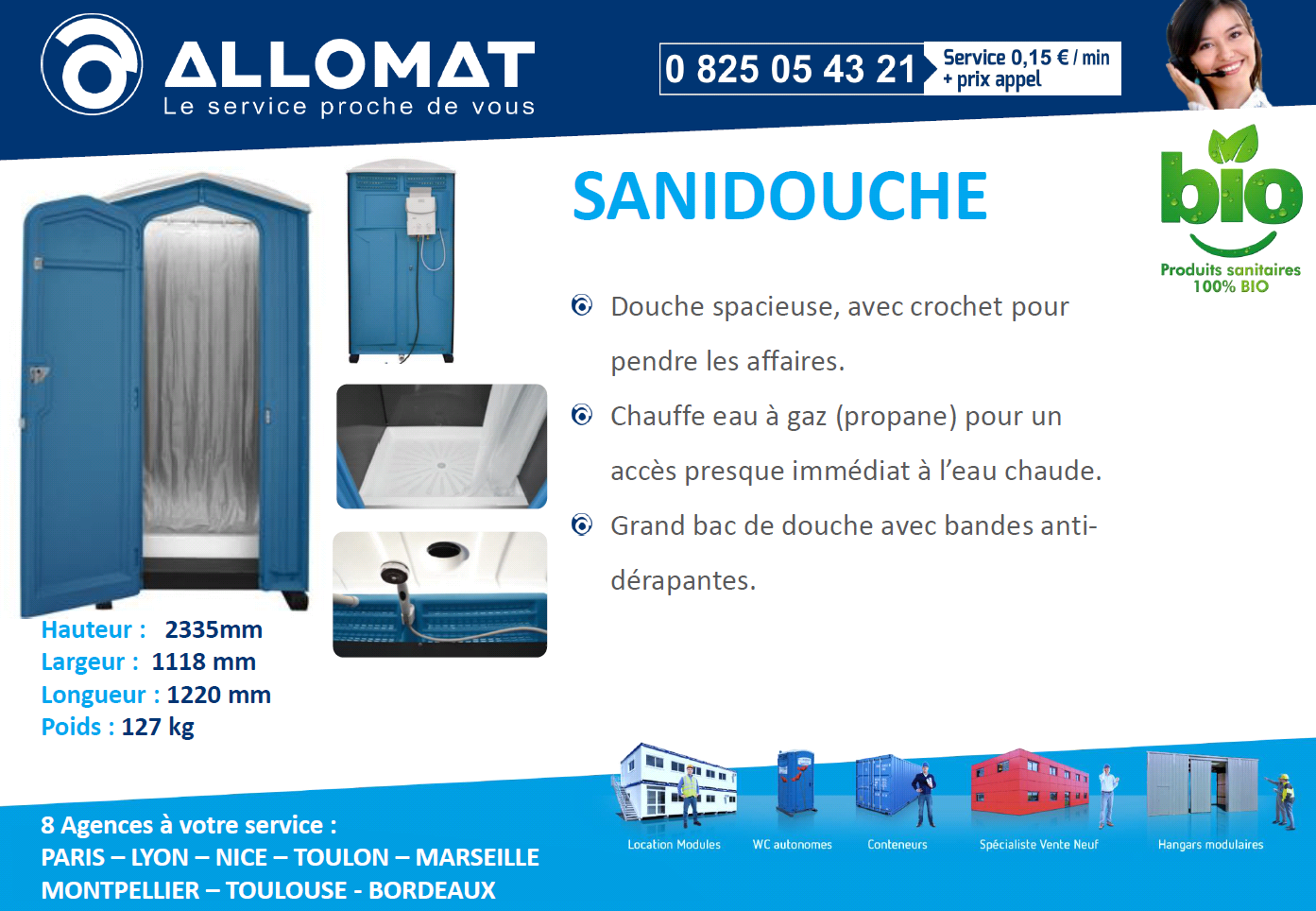 Douche autonome Sanidouche