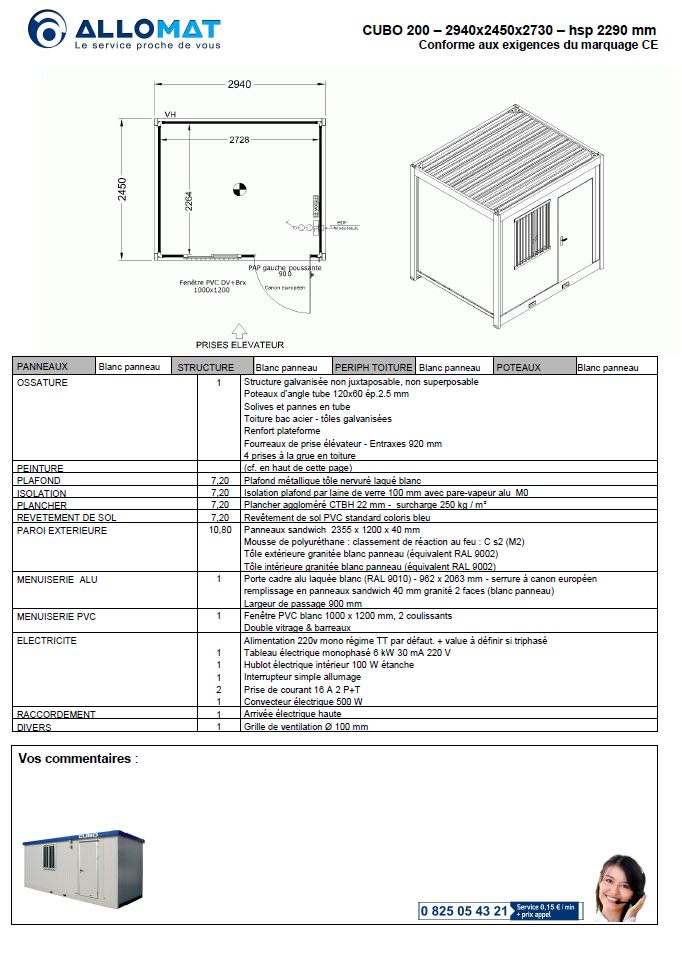 module cubo 200