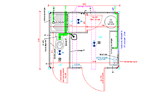 Module bungalow sanitaire de chantier