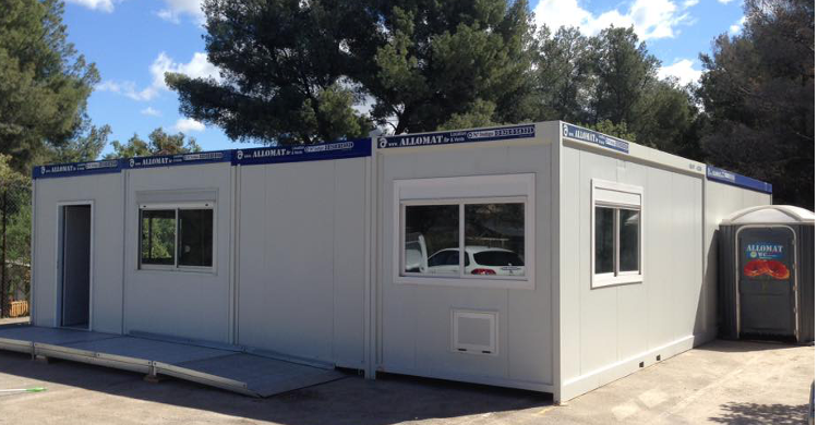 module allomat 15m² refectoire vestiaire bureau