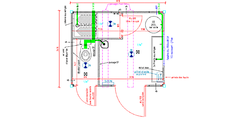 Module sanitaire de chantier 3m allomat