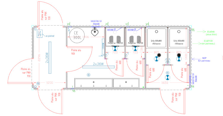 module sanitaire pour chantier seul