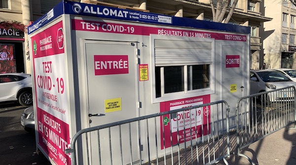 Module domino allomat test covid avec 2 entrées