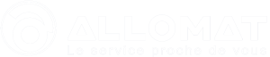Logo allomat blanc