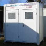 Sanibox Duo - Bungalow sanitaire double pour chantiers et événements