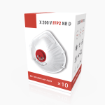 Boîte de masques respiratoires FFP2 avec valve