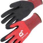 Gants de protection tricotés niveau D avec revêtement antidérapant