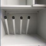 Intérieur de vestiaire séchant avec porte-bottes intégré