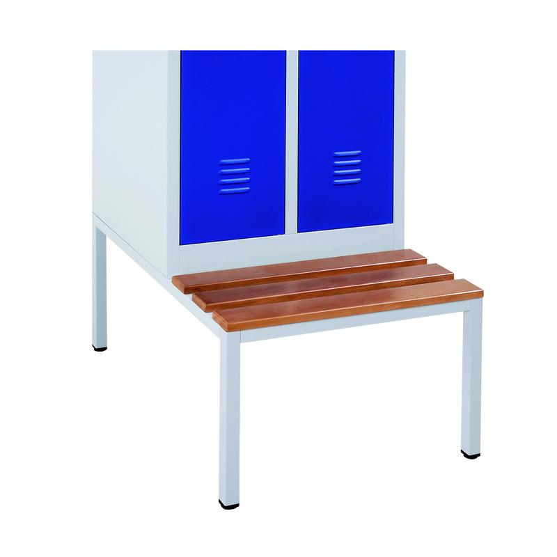 Socle banc vestiaire industriel 2 cases