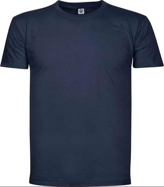 T-shirt bleu marine en coton pour usage professionnel