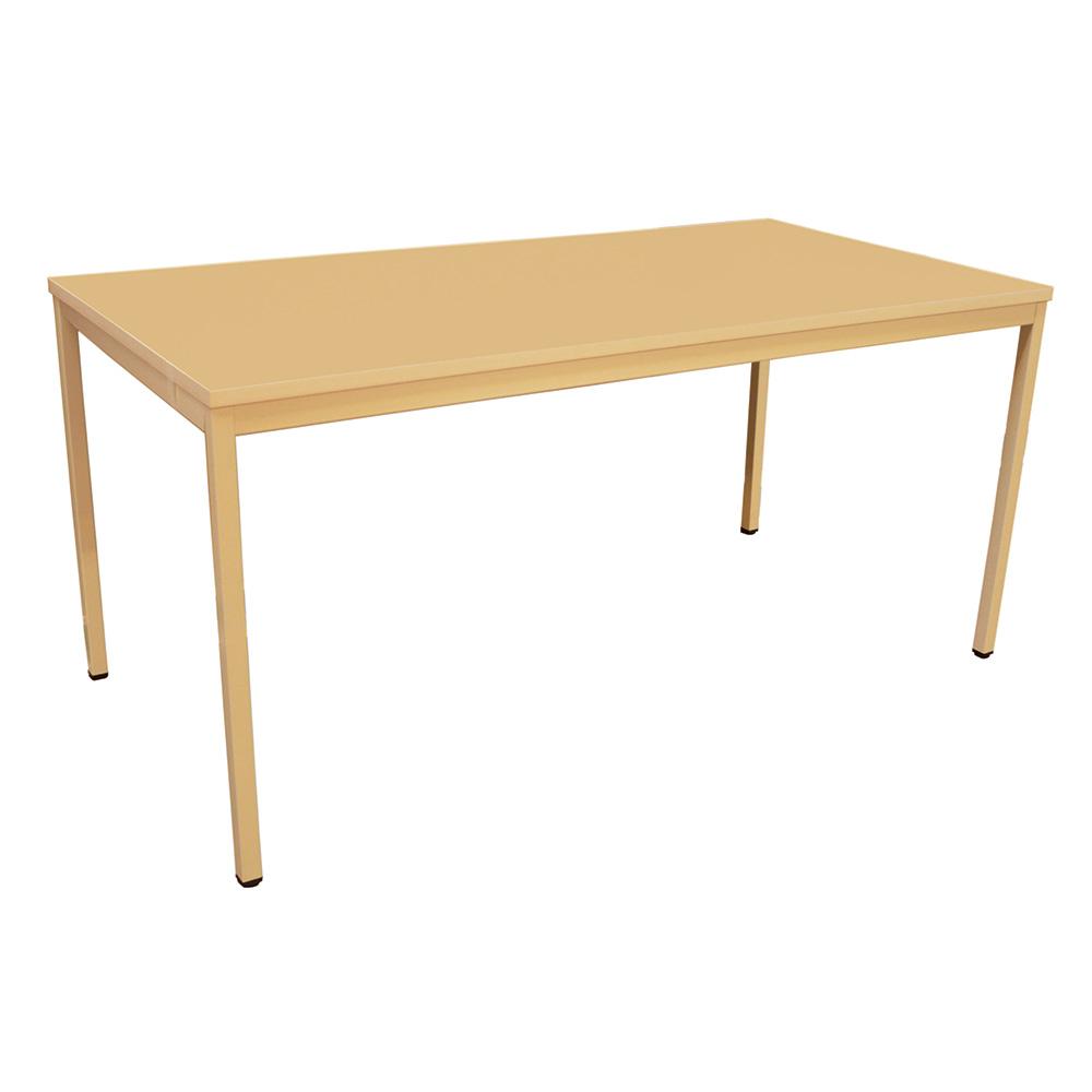 Table polyvalente beige avec plateau mélaminé 19mm