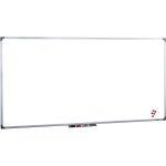 Tableau blanc laqué mural avec cadre aluminium