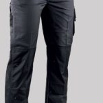 Pantalon de travail noir avec poches latérales