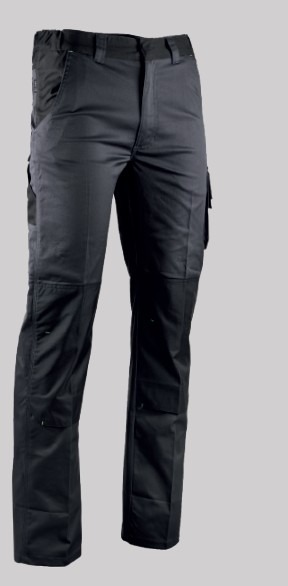 Pantalon de travail noir avec poches latérales