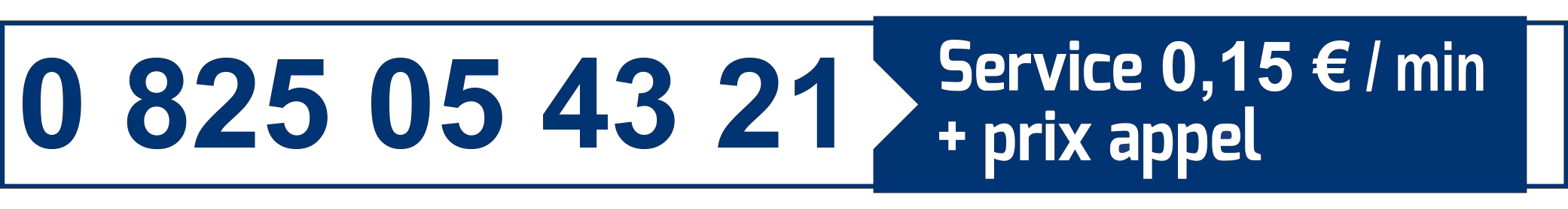 Image affichant le numéro de téléphone pour le service commercial et l'achat de bureau modulaire occasion.